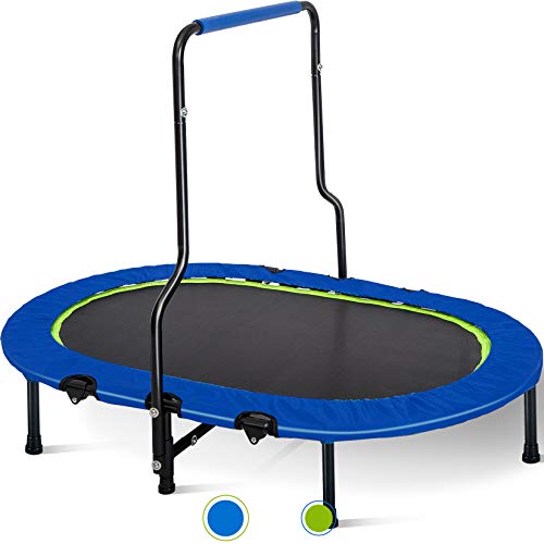 Merax Kids Trampoline with Handrail and Safety Cover, Mini Trampoline