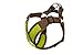 Gooby - Perfect Fit X Harness, Small Dog Choke Free Step-In Harness with Synthetic Lambskin Soft Strap, Green, Medium