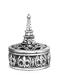 FASHIONCRAFT 8654 Eiffel Tower Design Curio Box Favors, Gray