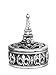 FASHIONCRAFT 8654 Eiffel Tower Design Curio Box Favors, Gray primary
