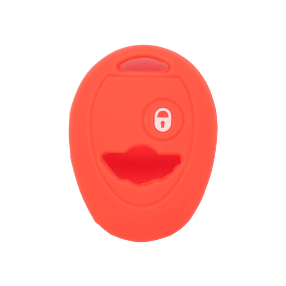 BROVACS Silicone Cover Protector Case Holder Skin Jacket Compatible with BMW Mini Cooper 2 Button Remote Key Fob CV4905 Orange