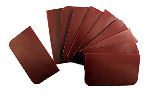 Click Here to See More Images Car Builder Supply 409 - Fiberglass Resin Spreader Epoxy Squeegee Brown 10pc Set