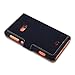 Nokia Lumia 625 Low Profile Covert Branded Faux Leather Wallet Case with Viewing Stand (Black)