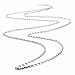 EUDORA Harmony Bola Accessories Silver Plated Chain/Wax Leather Cord 45 Inches Necklace