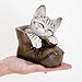 Bits and Pieces - Cat in A Shoe Polyresin Garden Sculpture - Decorative Yard Art Accent for Outdoors Lawn and Patio Décor, Backyard Sculpture, and Decoration