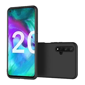 AICEK Compatible con Honor 20 Cover, Silicone Custodia Molle di TPU Sottile Bumper Case Nero - immagine 7