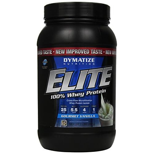 Dymatize Nutrition Elite Whey Shake, Gourmet Vanilla, 2 Pound image