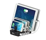 SIIG 5-Port Smart USB Charging Organizer Plus QC2.0 - Qualcomm Certified (AC-PW0X12-S1)