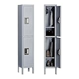 MIIIKO Employee Lockers 2 Tiers, Steel Locker with