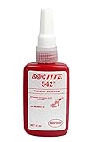 Genuine Henkel Loctite 542-50ml - Thread Sealant - Medium Strength - Hydraulic - Pneumatic Gas and Oil Pipe Thread Sealant for Fine Threads