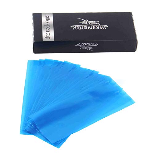 Ocamo 200 Pcs/box Disposable Barrier Grip Sleeves For Tattooing, Portable Tattoo Machine Bag Cover Tattoo Accessories