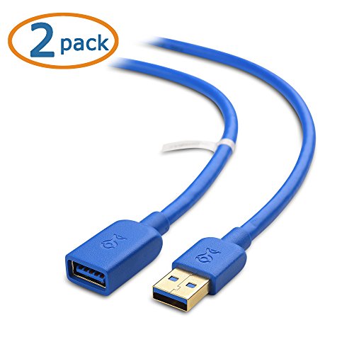 Cable Matters 2Pack USB to USB Extension Cable 6 ft (USB 3.0 Extension