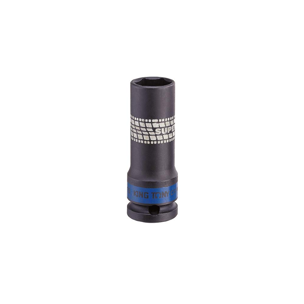KING TONY 441519M Impact Socket for Aluminum Alloy Wheels, 19 mm, 1/2-inch