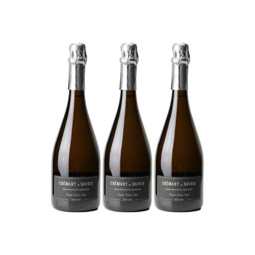 Crémant de Savoie Entre amis Brut Zéro Blanc - Domaine Jean-François Quénard - Vin effervescent AOC Blanc de Savoie…