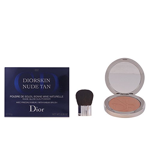 Christian Dior Nude Glow Sun Powder Kabuki Brush, 002 Amber, 0.35 Ounce