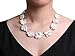 Womens Pearl Strand Necklace Classic Irregular 25-35mm Baroque White Freshwater Cultured Pearl Necklace 20
