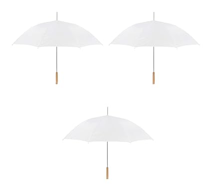 Anderson Umbrella Wedding Umbrella - 60 Umbrella - Auto Open - 3 Pack by (White)