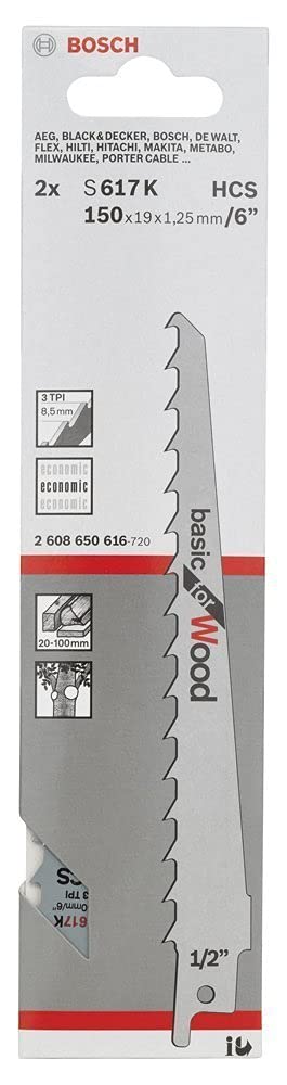 Bosch 2608650616 Sabre Saw Blades
