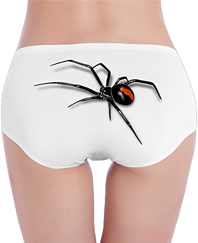 Black Spider Logo Black Widow Spider Lady Sexy Soft Brief Underwear Apparel