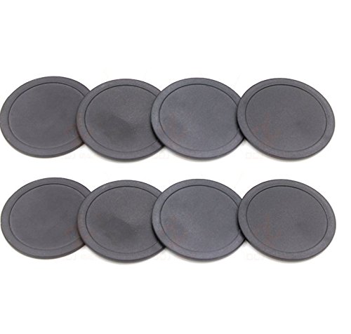 Goutoports No.1 Premium 8 Pack Air Hockey Pucks for Game Tables (Black)
