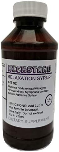 Kickstand Relaxation Syrup, Purple (4oz)- Actually Works- Potent, Raw NaturaLean