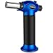 LUCKEA Blow Torch Lighter Kitchen Butane Culinary Torch Chef Cooking Torch Refillable Adjustable Flame Lighter with Two Type of Flame and Safety Lock and for Crème Brûlée, BBQ and Baking - Blue