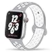 YC YANCH Greatou Compatible for Apple Watch Band 42mm 44mm,Soft Silicone Sport Band Replacement Wrist Strap Compatible for iWatch Apple Watch Series 3/2/1,Nike+,Sport,Edition,M/L,Pure Platinum White