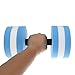 Water Barbells Dumbells,Eamber Aqua Fitness Barbells Exercise Hand Bars,Set of 2 Foam Dumbbells (Blue)