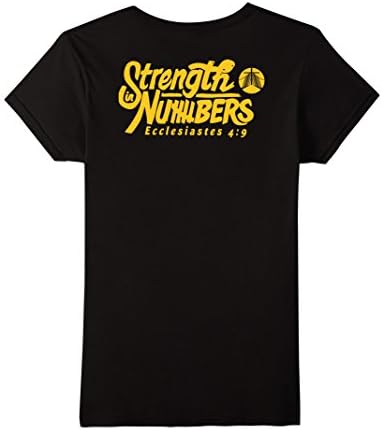 Womens Godly Christian T-Shirt | Strength In Number Medium Black