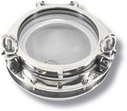 Buchan Marine Portlight 8" Round Opening Stainless Steel Porthole with Screen