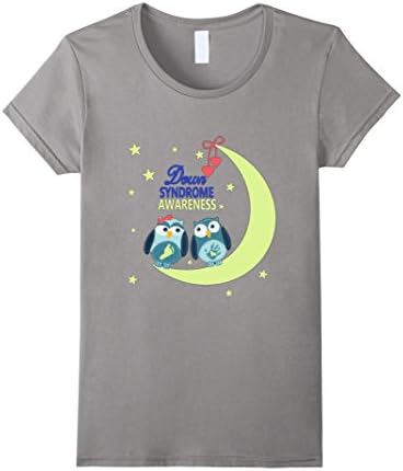 Women's Down Syndrome Awareness Shirts Small Slate