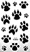 Dog Paw Footprint Tattoo Stickers Temporary Tattoos Fake Tattoos 3pcs/lot 17.8cm X 10cm