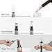 HOSOME Electric Wine Opener, Cordless Wine Bottle Opener, 6 in 1 Automatic Corkscrew Wine Opener Set with Wing Corkscrews, Foil Cutter, Vacuum Stoppers and Wine Pourer, Metal Gray