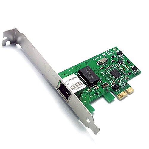 SIENOC Gigabit Ethernet LAN PCI-E Express Network Desktop Controller Card 10/100/1000M RTL 8111C Chipset 10/100/1000 Base-T
