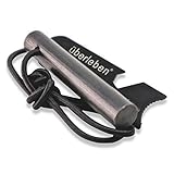überleben Kräftig Fire Starter 1/2″ Thick | 3″, 5″ or 8″ Lengths | Bushcraft Drilled Ferro Rod with Multi-Tool Striker | 20,000+ Strikes | Survival Fire Steel | Shock-Cord Lanyard