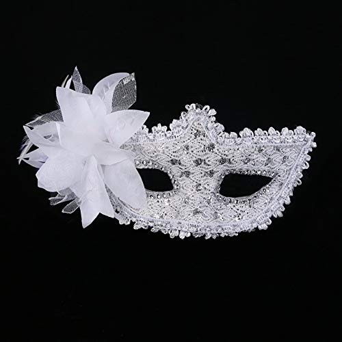Venetian Lace - Fashion Style Sexy Venetian Lace Feather Ball Masquerade Mask Paillette Flower Halloween Christmas - Yard Tablecloth Gloves Fabric Trim Tapestry Mask By Dress The