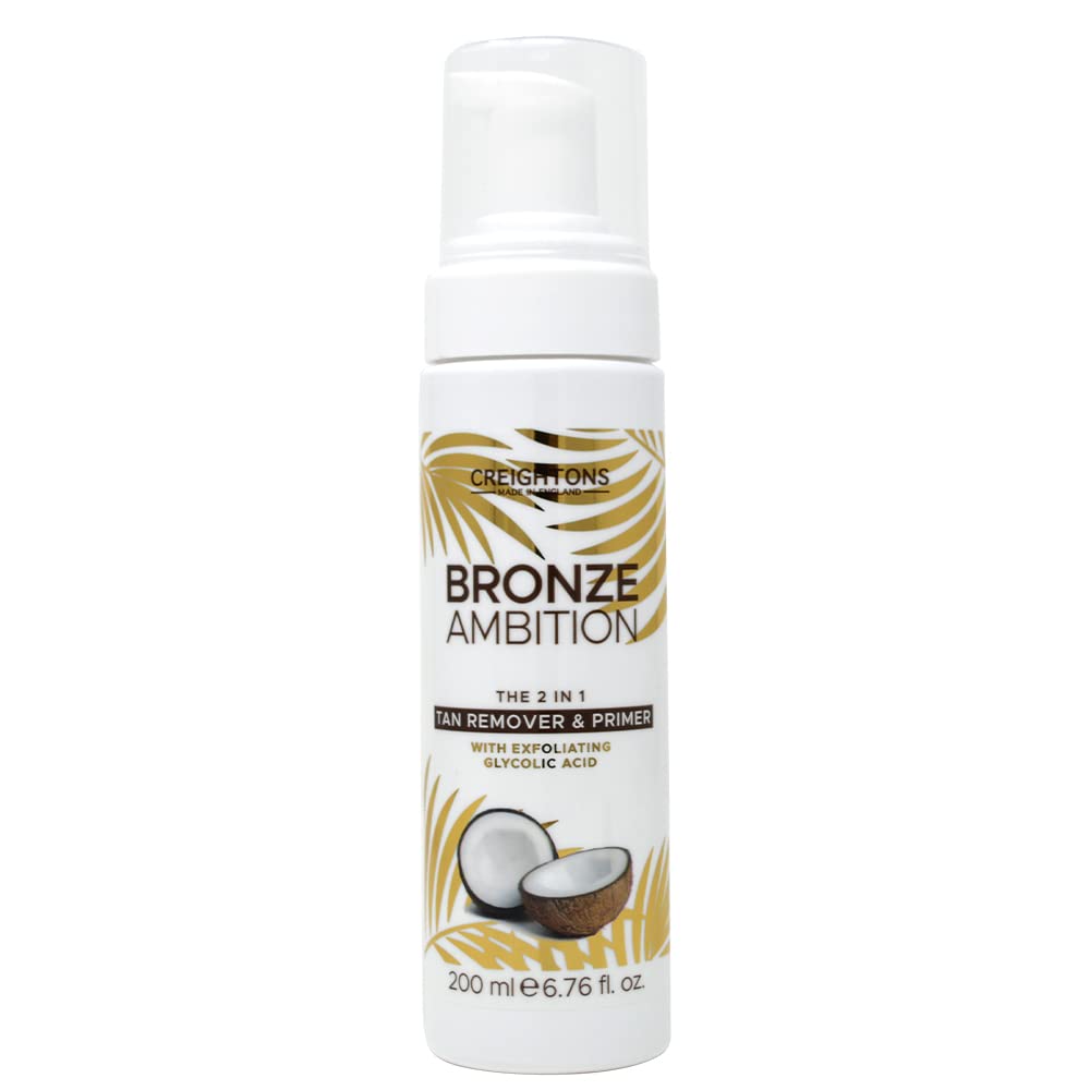 Creightons Bronze Ambition 2 in 1 Tan Remover & Primer (200ml) - Dual action mousse that helps prepare skin for tanning and removes unwanted tan.
