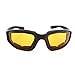 3 Pair Motorcycle Riding Glasses Padding Goggles UV Protection Dustproof WindproofMotorcycle Sunglasses with Yellow Lens for Outdoor sports Actives