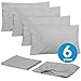 King Size Bed Sheets - 6 Piece 1500 Supreme Collection Fine Brushed Microfiber Deep Pocket King Sheet Set Bedding - 2 Extra Pillow Cases, Great Value, King, Silver