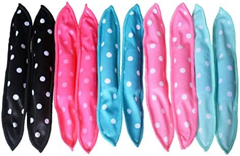 Frcolor ヘアカーラー スポンジ 手巻きカーラー ヘアローラー 営業 熱を使わない 曲げやすい 40枚入り 髪に無害 ヘアスタイル Diy 5色 寝ながら