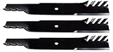 USA Mower Blades (3 CMB276BP Toothed Extra High Lift Blade Fits Ariens 09081200 08899100 08979600 Gravely 025124 Length 20-1/2in. Width 3in. Thickness .250in. Center Hole 5/8in. 60in. Deck