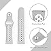 Compatible for Samsung Galaxy Watch 42mm Band/Galaxy Watch Active 40mm Bands,YiJYi 34mm Silicone Strap Sports Replacement Wristband for Women Men