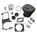 HURI Cylinder with Piston Kits Gasket Oil Seal Spark Plug for Husqvarna 346XP 350 351 353 Chainsaw 44mm primary