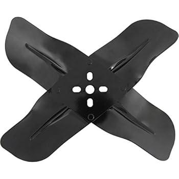 Allstar Performance ALL30101 19-Inch 4-Blade Steel Fan – Universal Bolt Pattern, Black Painted