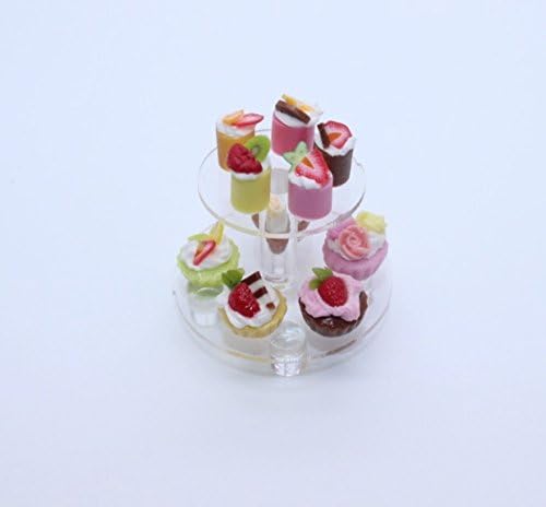 ChangThai Design Mini Bakery Cake Dessert Wedding Display Dollhouse Miniature Handmade Food Supply Set 2