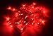 Karlling Battery Operated Fairy Lights, 13ft Durable Short Clear Wire LED Twinkle String Lights for Christmas, Valentine’s Day, Halloween,Weddings, Parties, and Indoor/Outdoor Decor(Red)
