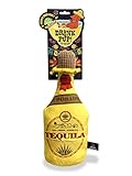 Bow Wow Pet Tequila Bottle Dog Toy Squeaky Plush