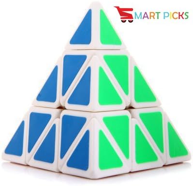 Smart Picks Pyraminx Speed Cube Twisty Puzzle, White