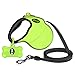 Ruff 'n Ruffus Retractable Dog Leash with Free Waste Bag Dispenser and Bags + Bonus Bowl | Heavy-Duty 16ft Retracting Pet Leash | 1-Button Control | (Retractable Dog Leash (with Free Bonus))