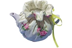 KABAKE Tea Cozy, Cotton Vintage Floral Teapot Dust Cover Tea Cozies, Kitchen Home Decorative Tea Cosy with Insulation Pad for Housewife, Friend, Mom